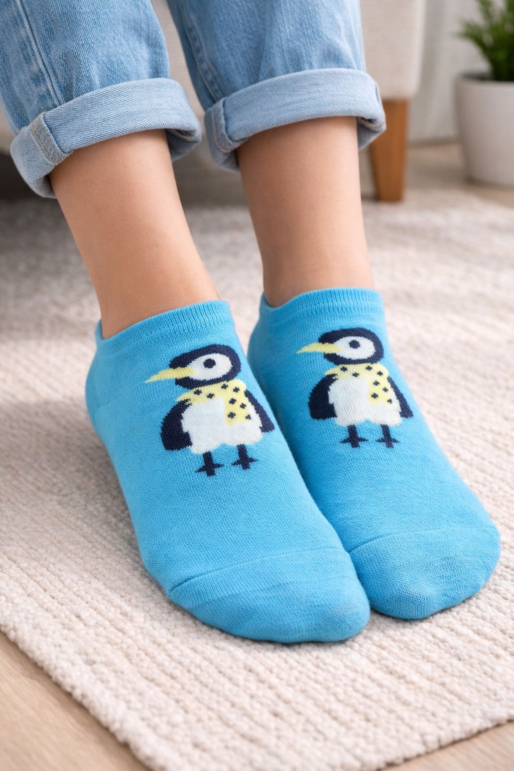 Cute 3D Animal Ankle Socks – Soft Cotton Low-Cut
