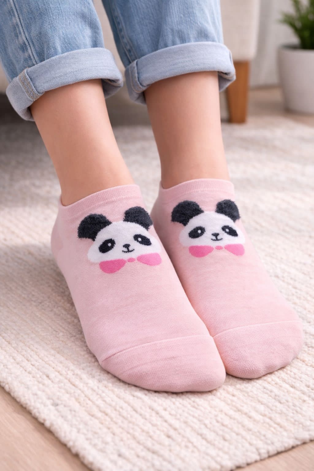Cute 3D Animal Ankle Socks – Soft Cotton Low-Cut