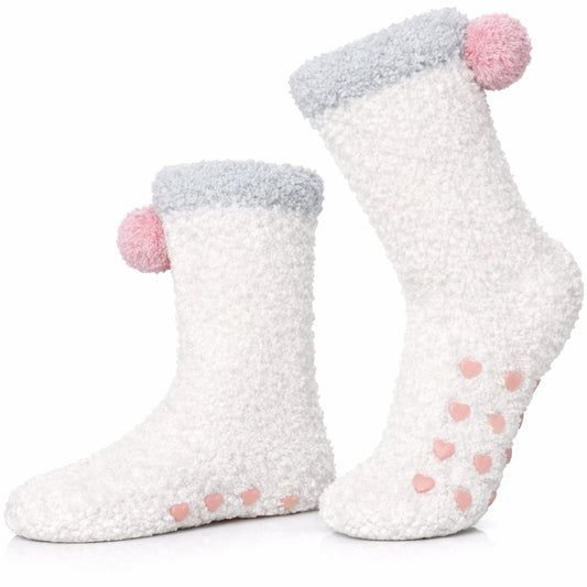 Fuzzy Sherpa Slipper Socks