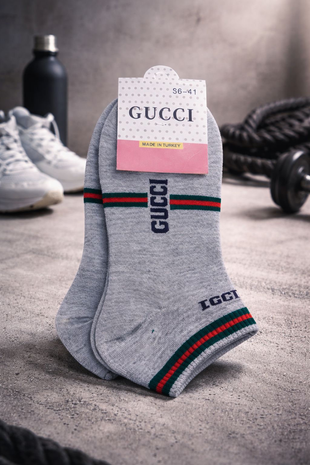 Premium Gucci-Style Ankle Socks