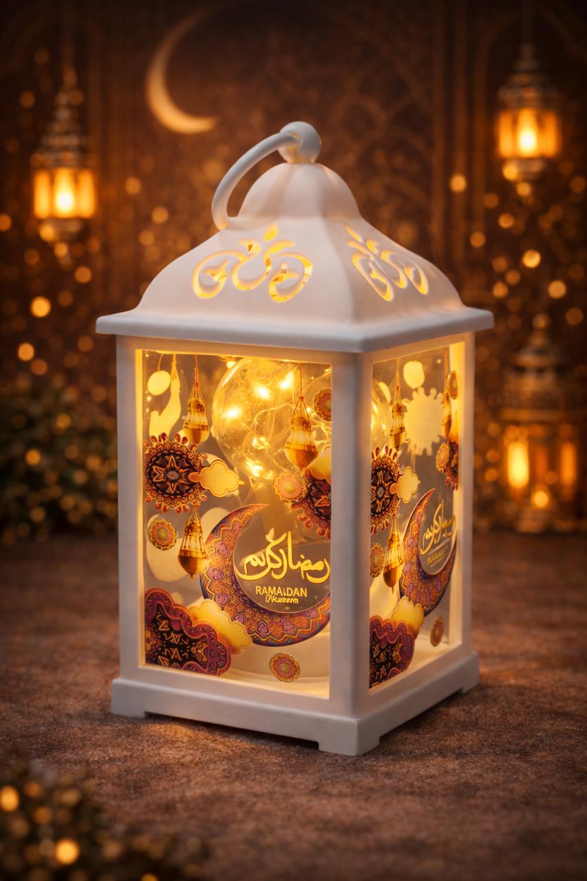 Illuminated Ramadan Lantern (Medium Size)