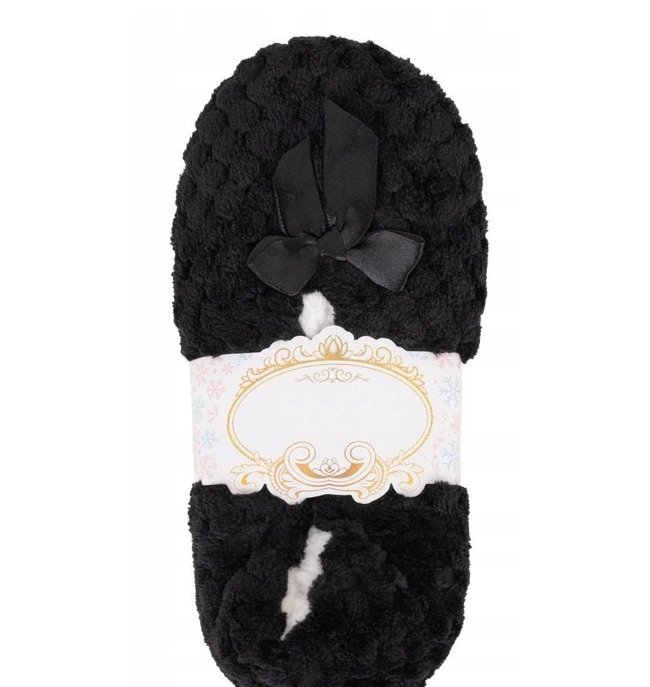 Plush Sherpa-Lined Fleece Slipper Socks