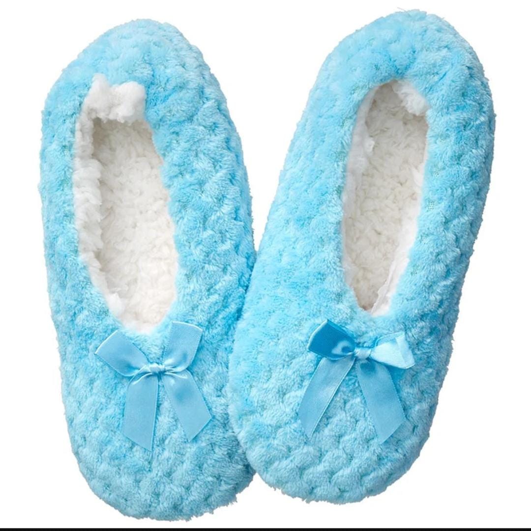 Plush Sherpa-Lined Fleece Slipper Socks