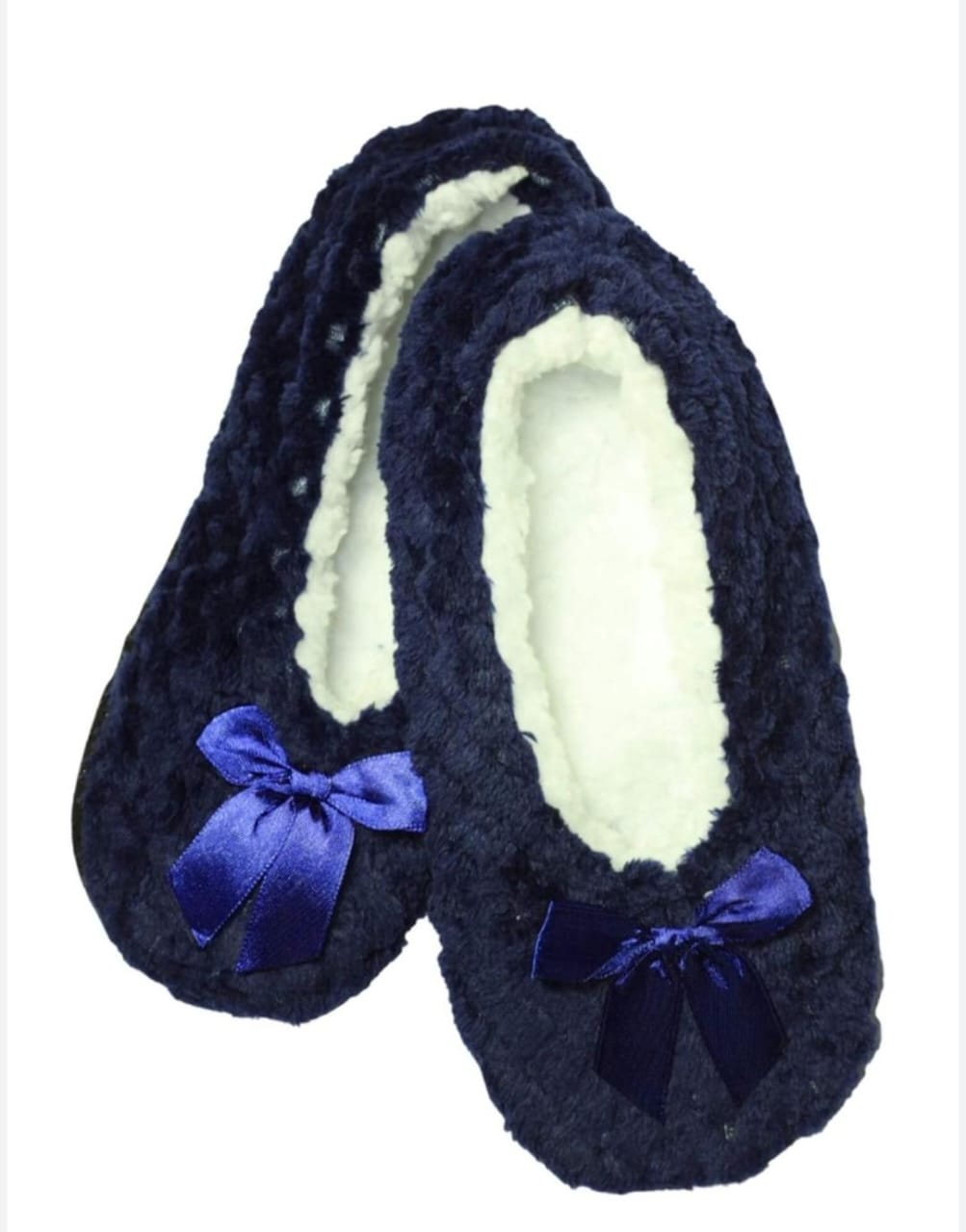 Plush Sherpa-Lined Fleece Slipper Socks