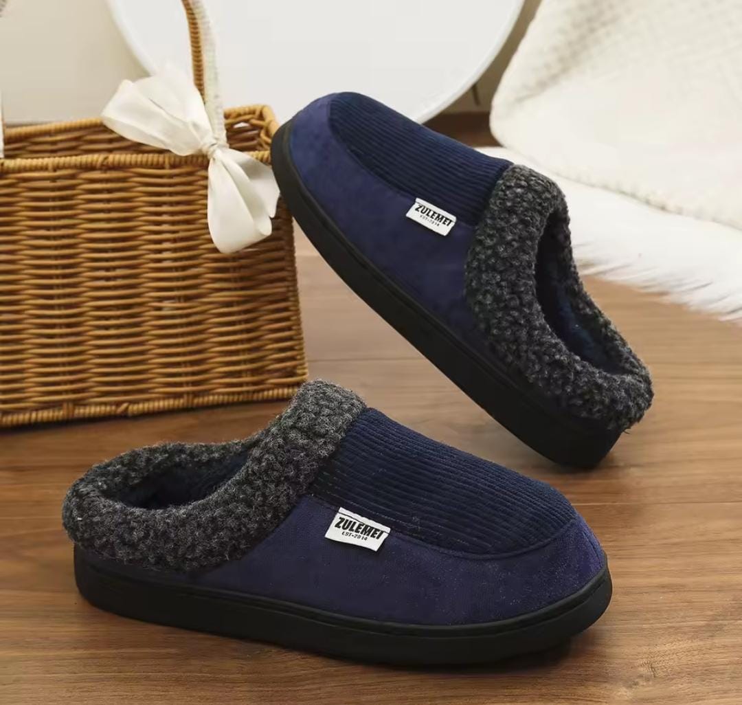 ZULEMEI Premium Fleece-Lined Comfort Slippers