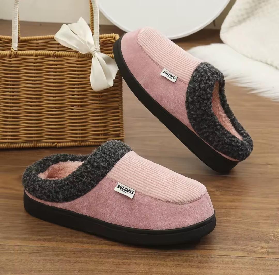 ZULEMEI Premium Fleece-Lined Comfort Slippers