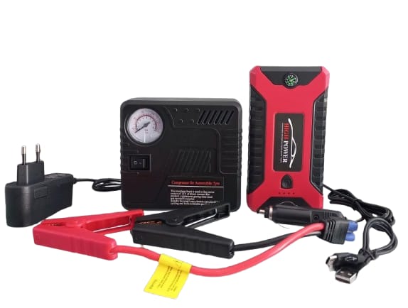 High-Power Multi-Function Jump Starter & Air Compressor Kit