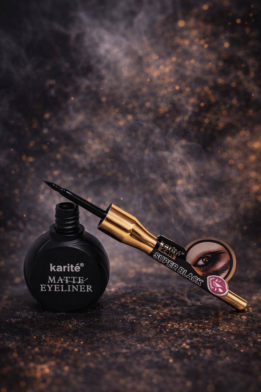 Karité Matte Eyeliner – Super Black 24H