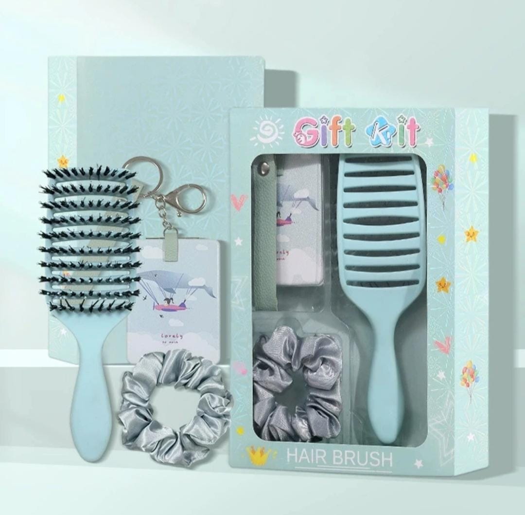 Pastel Blue Self-Care Hair & Accessory Gift Set