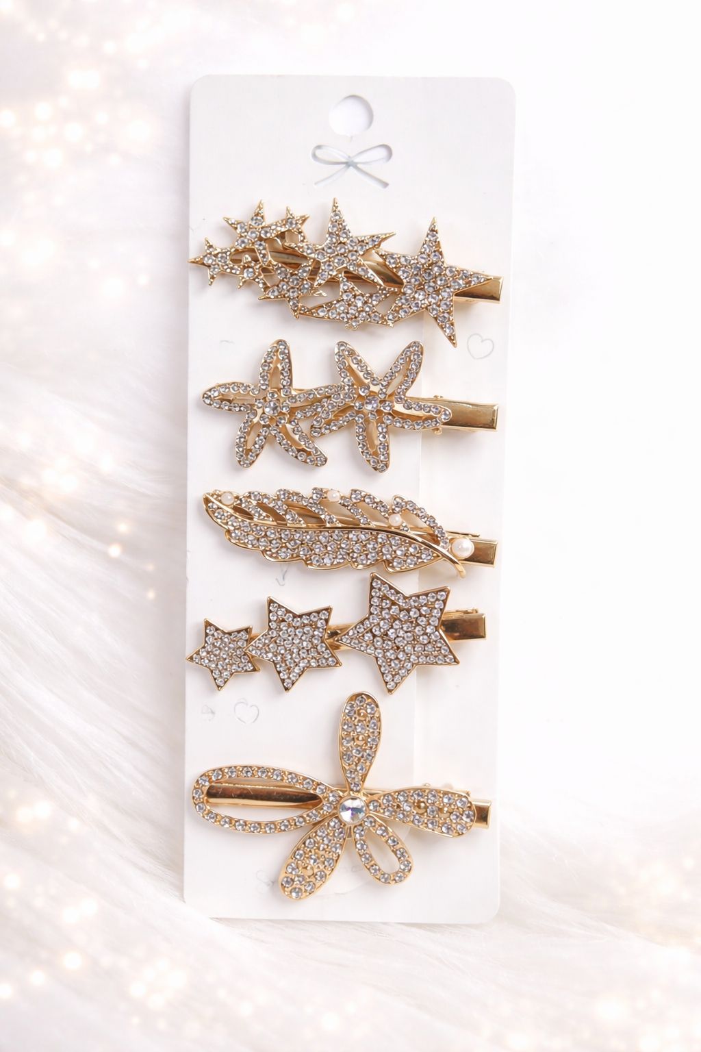Celestial & Floral Crystal Hair Clip Sets