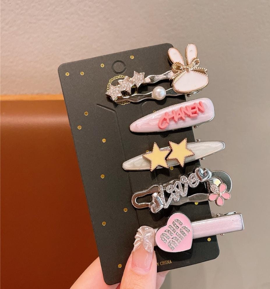 Y2K Aesthetic Pastel Hair Clip Sets