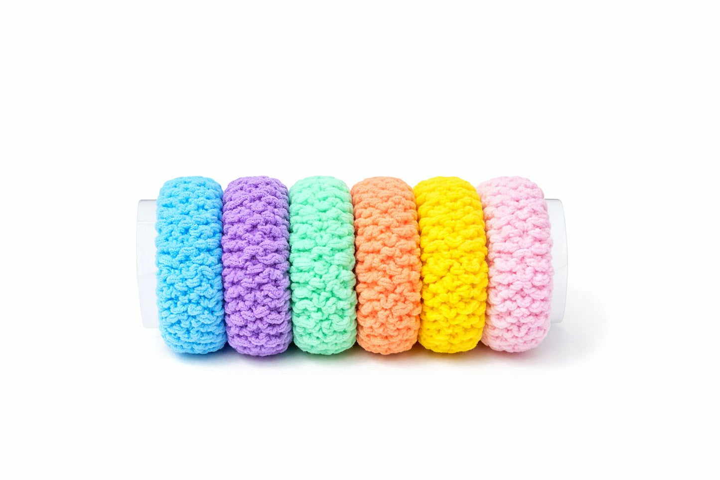 Textured Soft-Knit Elastic Hair Bands