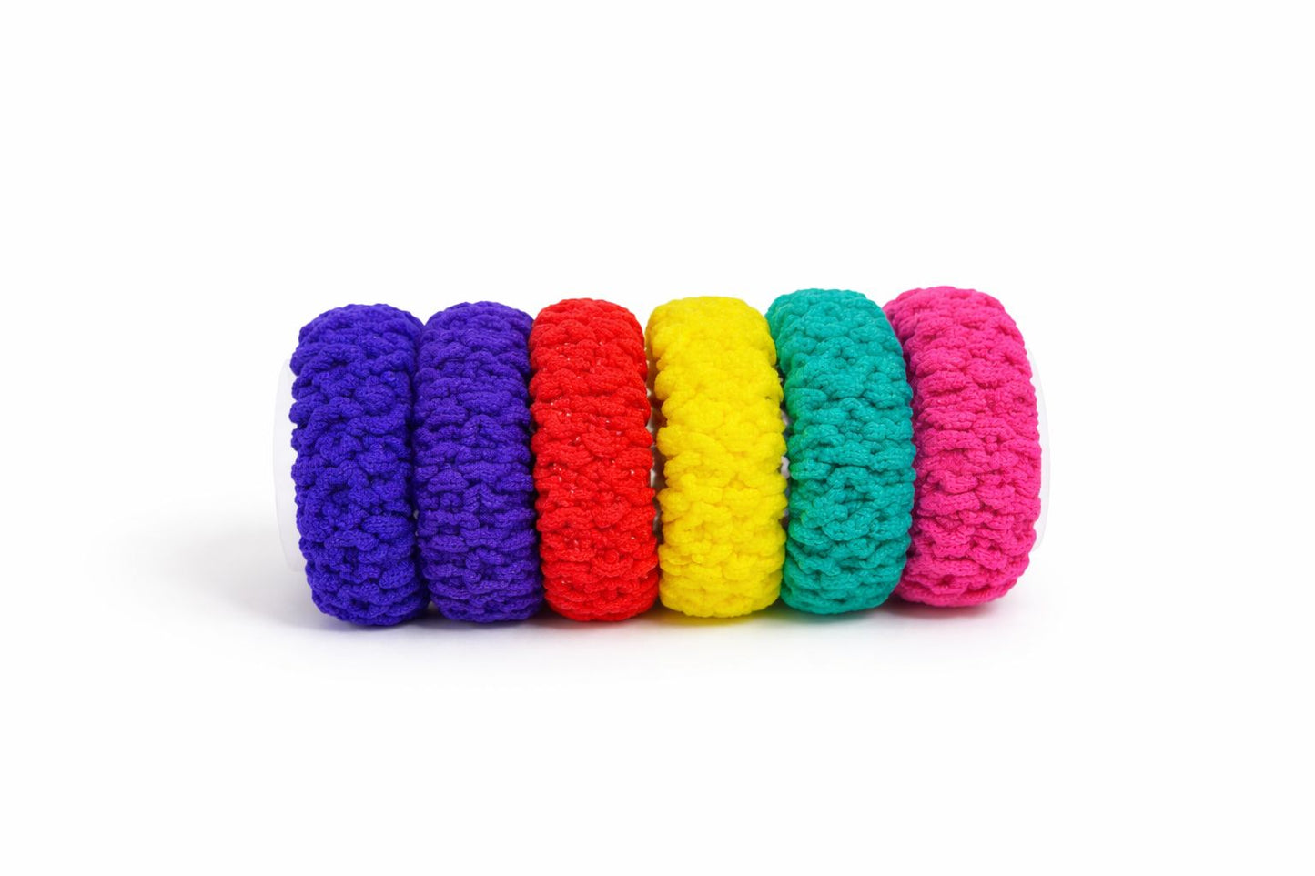 Textured Soft-Knit Elastic Hair Bands