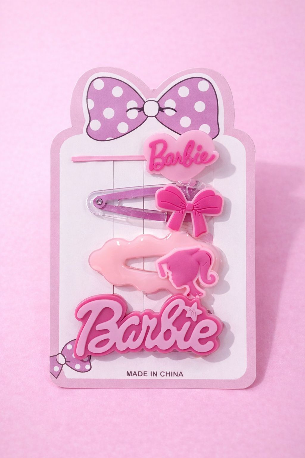 Barbie Inspired Pink Hair Accessory Sets