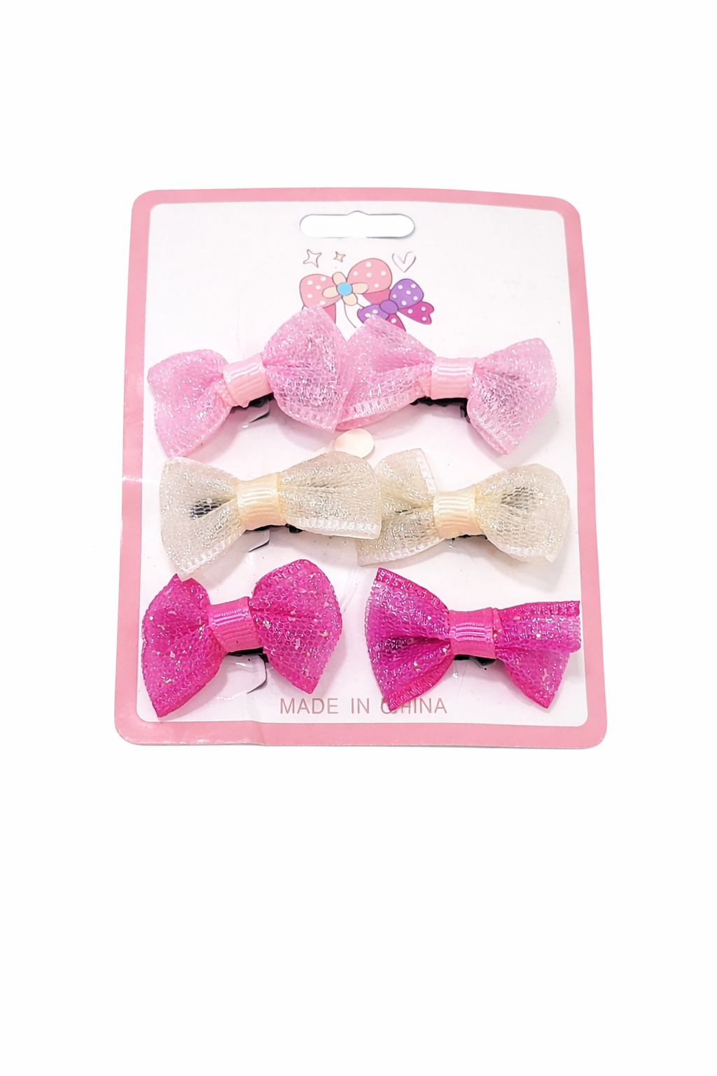 Charming Bow Hair Clip Set for Kids