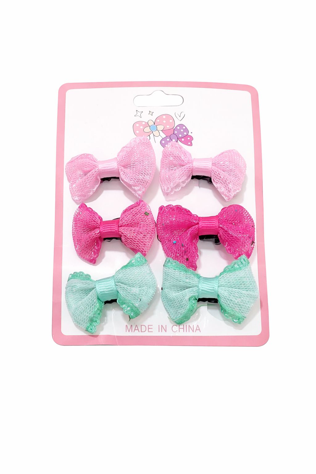 Charming Bow Hair Clip Set for Kids