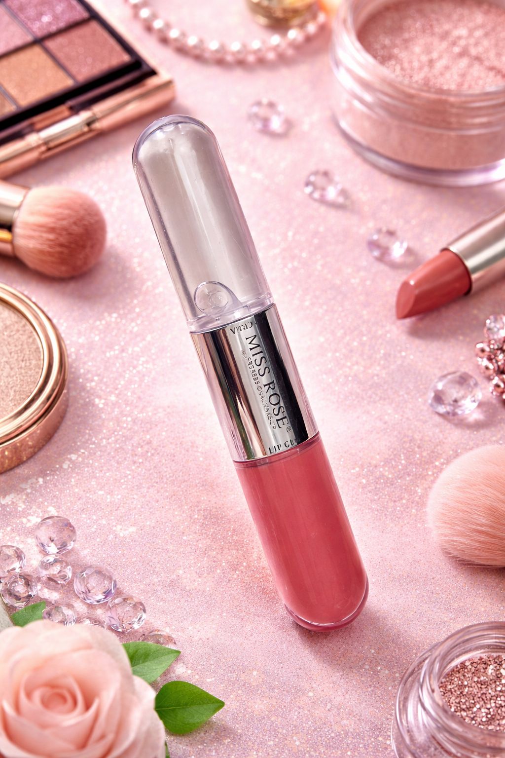 Miss Rose 2-in-1 Dual Lip Gloss & Lip Cream