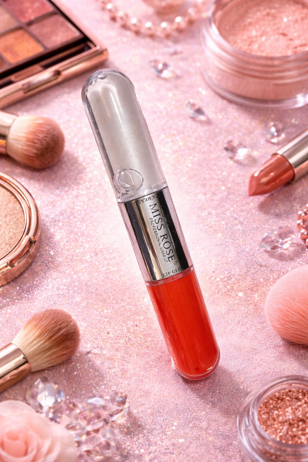 Miss Rose 2-in-1 Dual Lip Gloss & Lip Cream