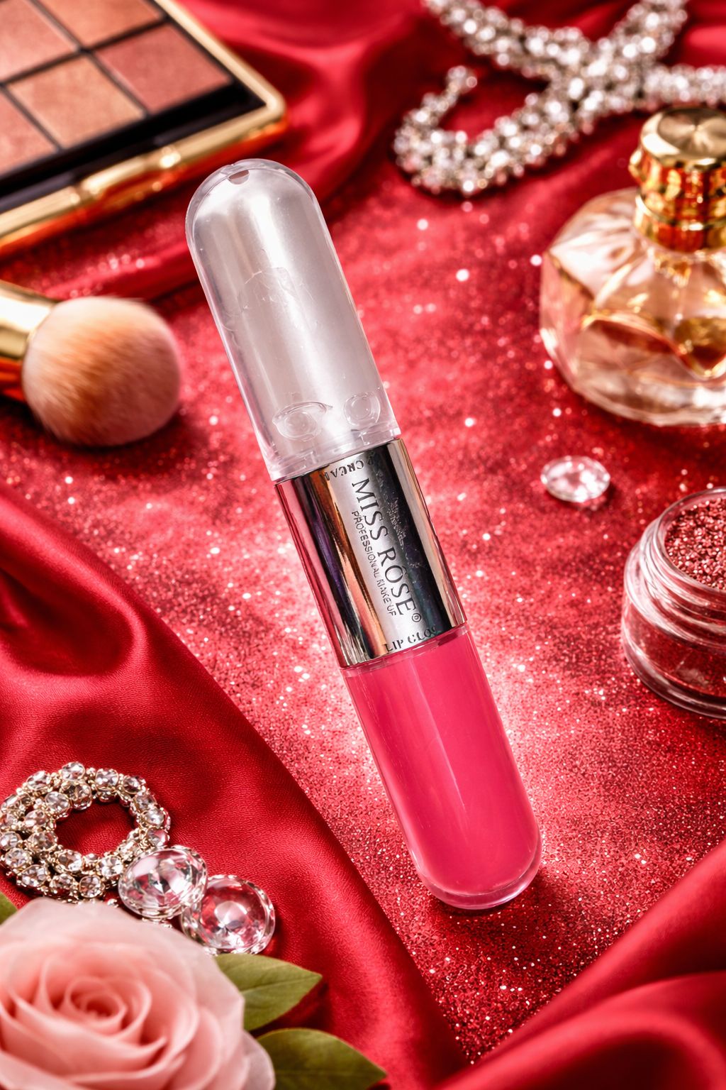 Miss Rose 2-in-1 Dual Lip Gloss & Lip Cream
