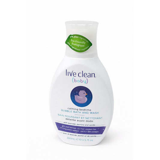 Live Clean Baby Calming Bedtime Bubble Bath and Wash