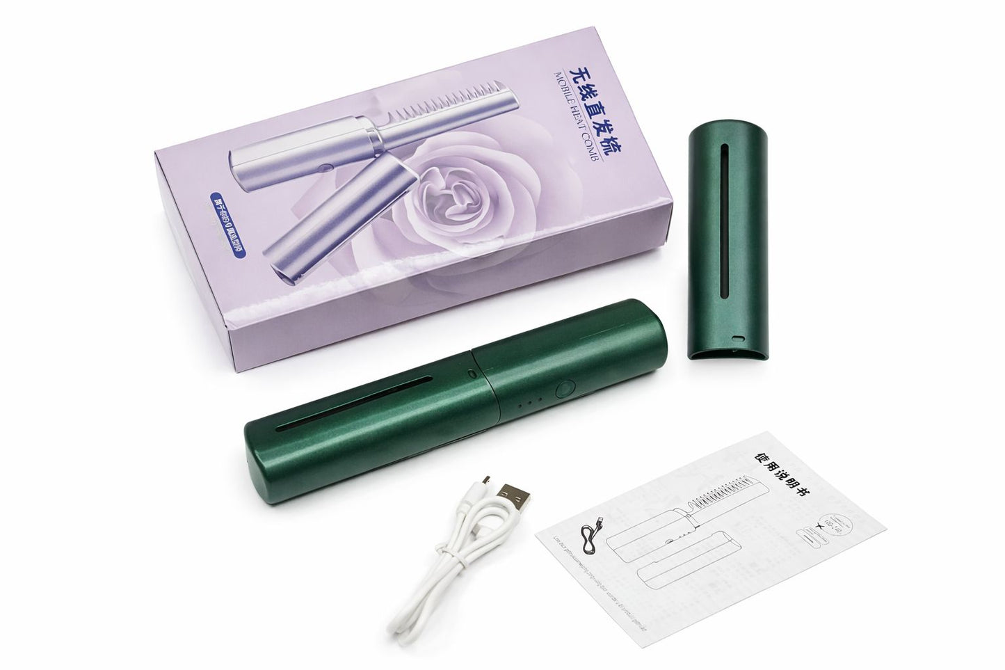 Portable Cordless Hair Straightening Comb