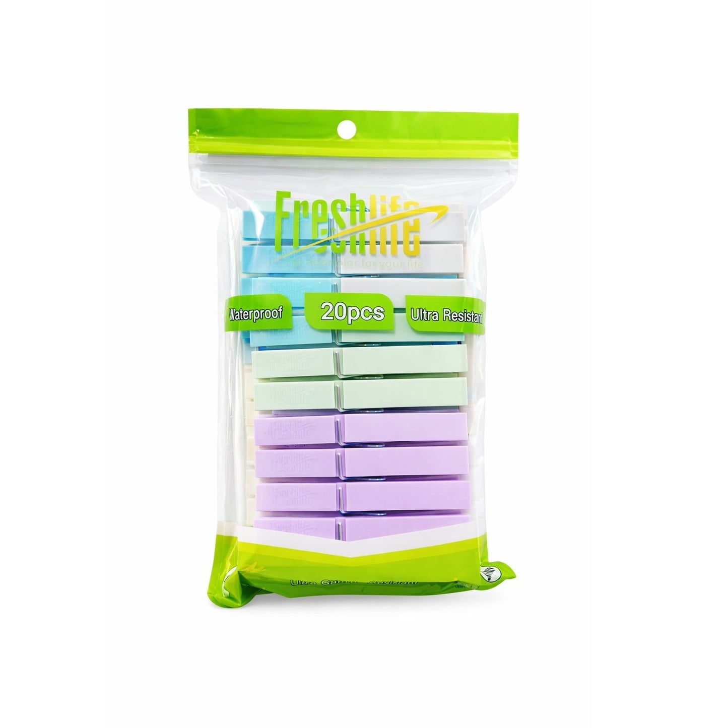 Freshlife Premium Ultra-Resistant Clothespins - 20 Piece Set