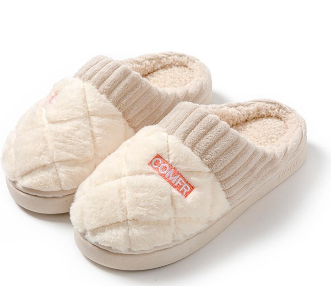 Cozy Quilted Plush Comfort Slippers