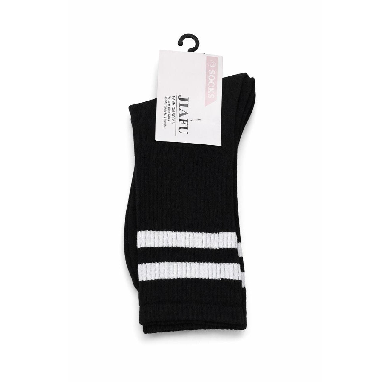 Classic Athletic Crew Socks – Retro Twin Stripe