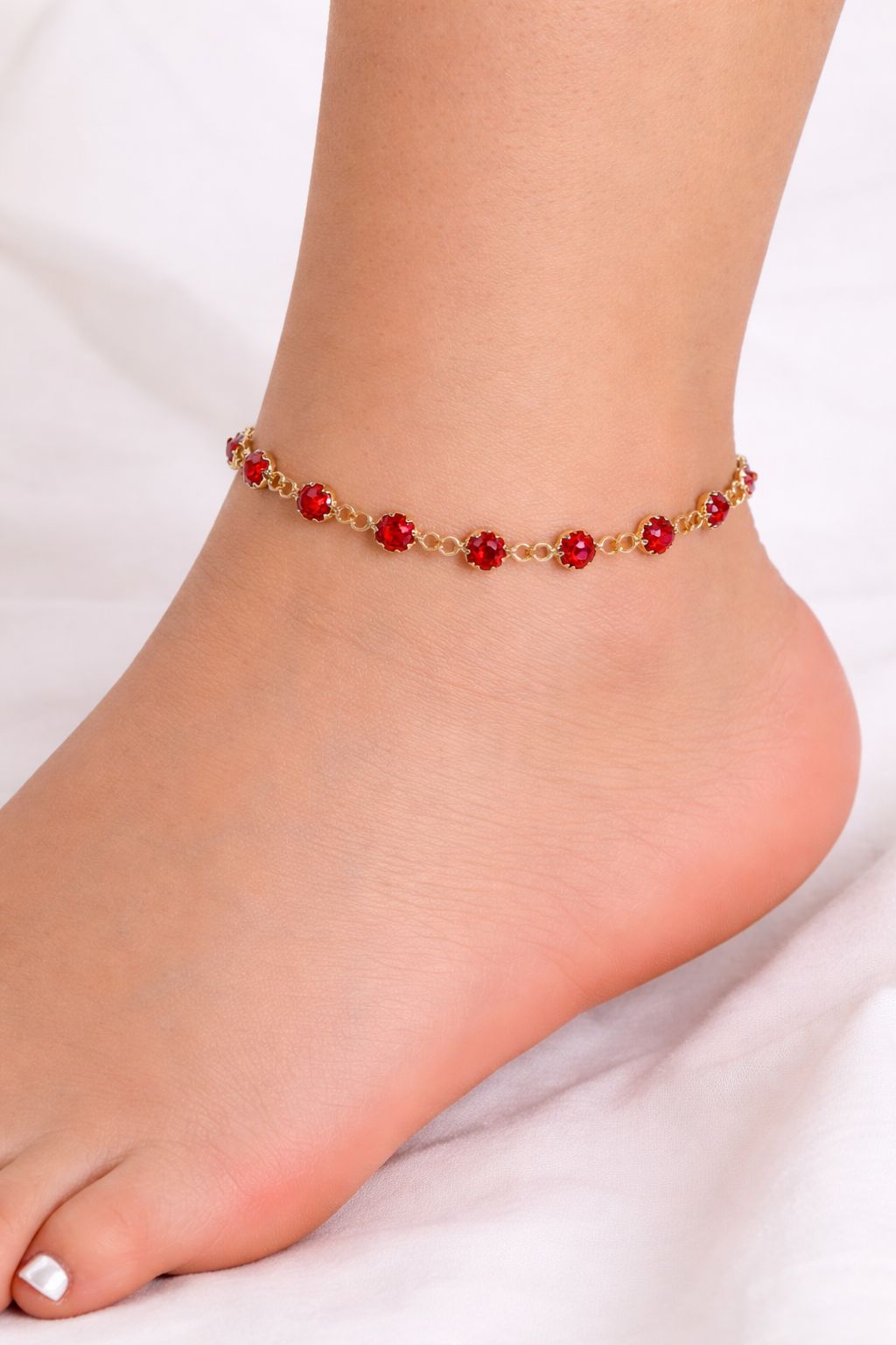 Gold Chain Charm Anklet