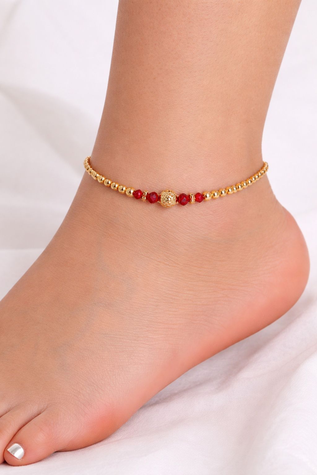 Gold Chain Charm Anklet