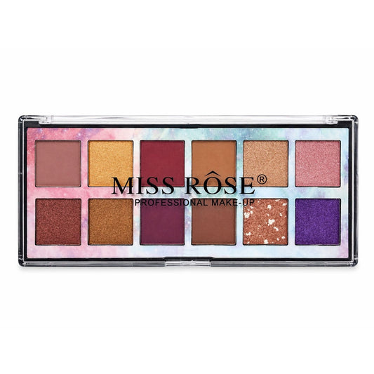 Miss Rose 12-Color Professional Celestial Eyeshadow Palette