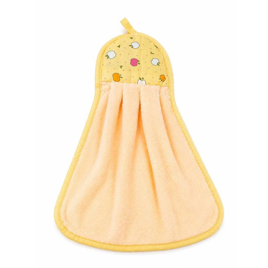 Fruit Pattern Coral Fleece Hanging Hand Towels