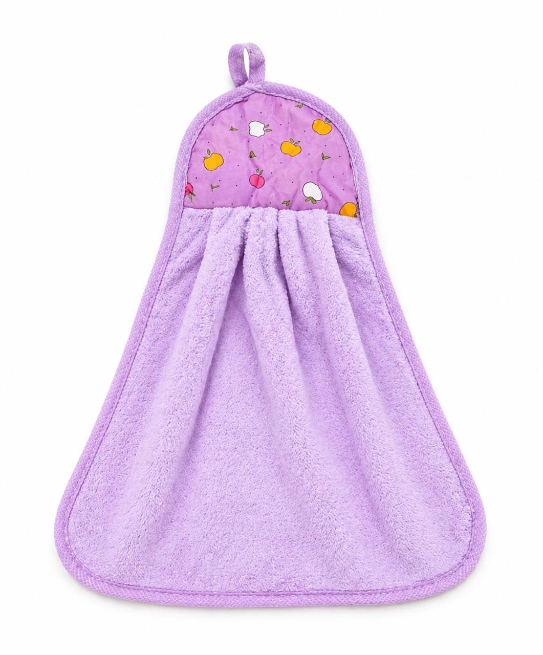 Fruit Pattern Coral Fleece Hanging Hand Towels