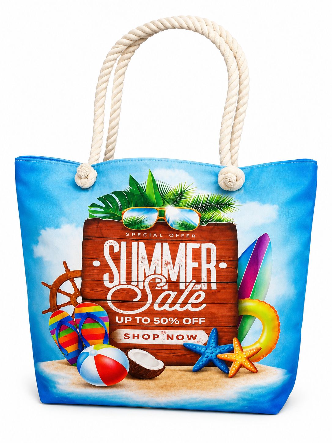 Tropical Beach Shopper Bag