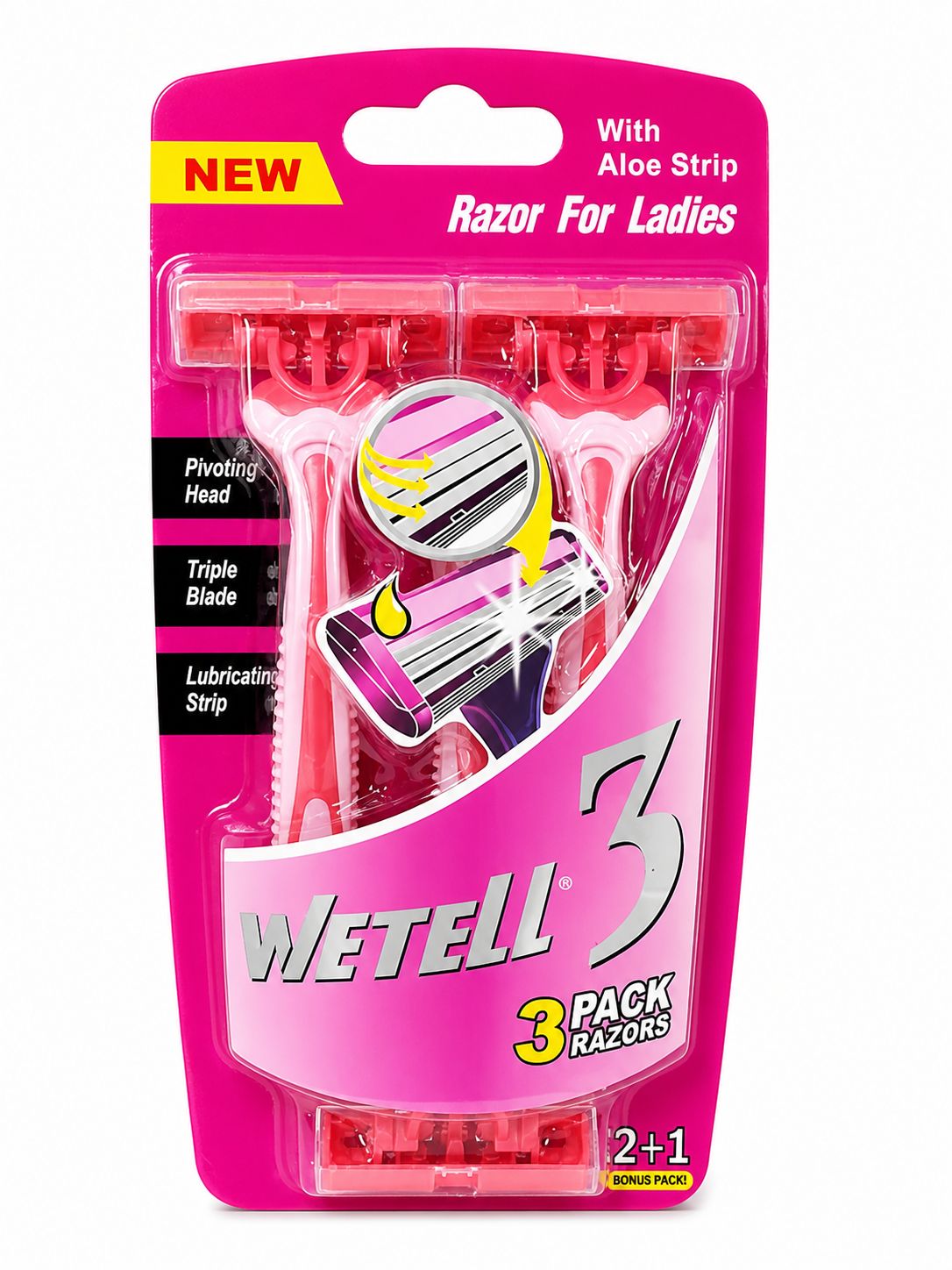 WETELL 3-Razor Pack