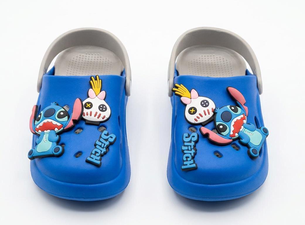 Stitch Charm Garden Crocs