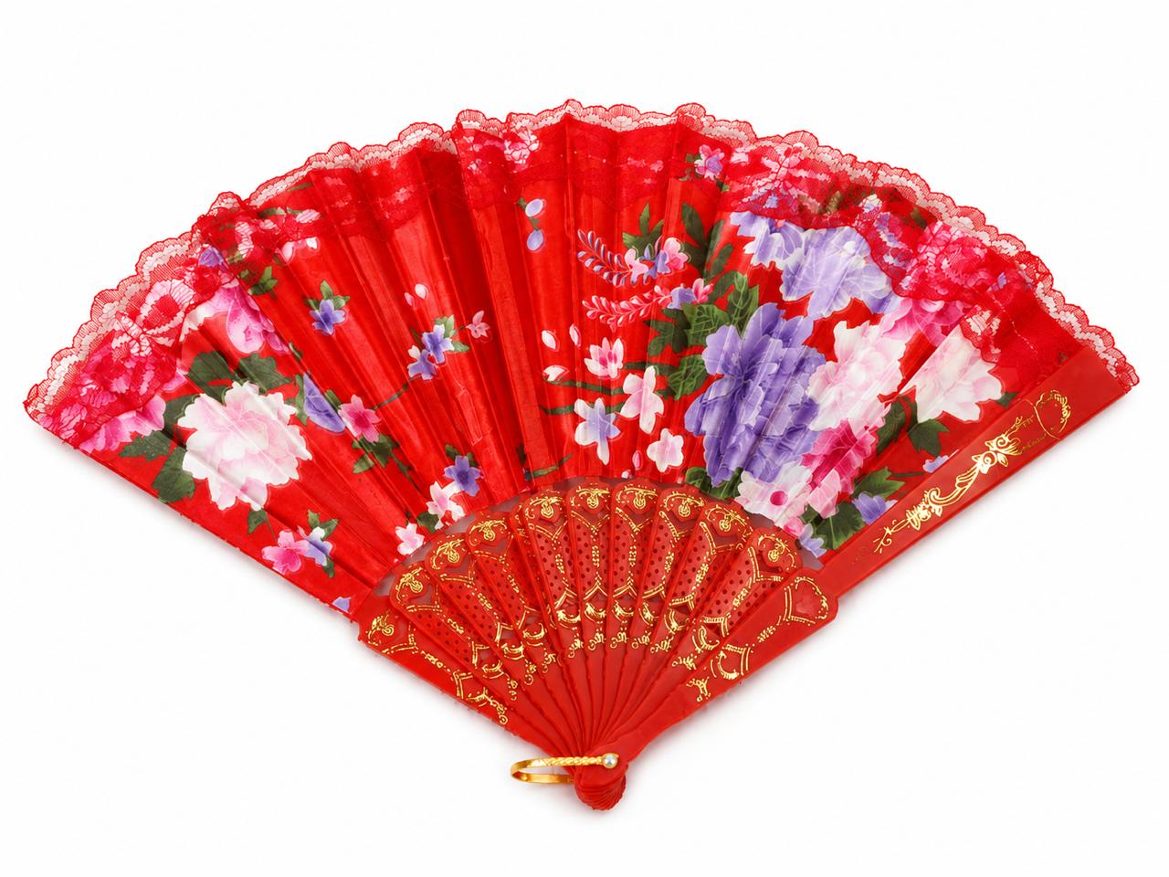 Vintage Floral Hand Fan