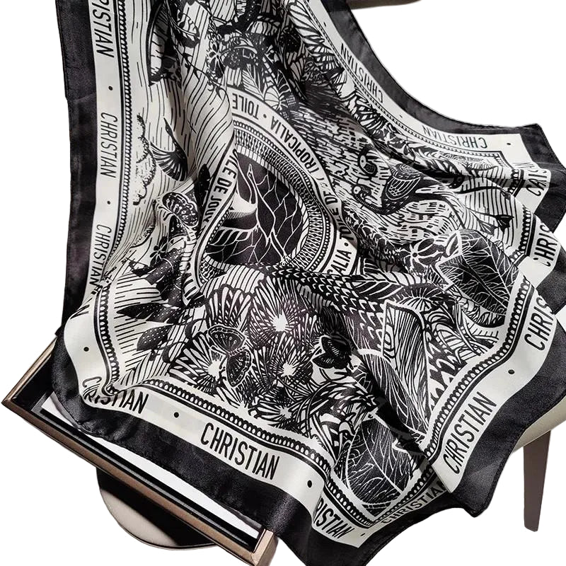 Narrow Silk Scarf