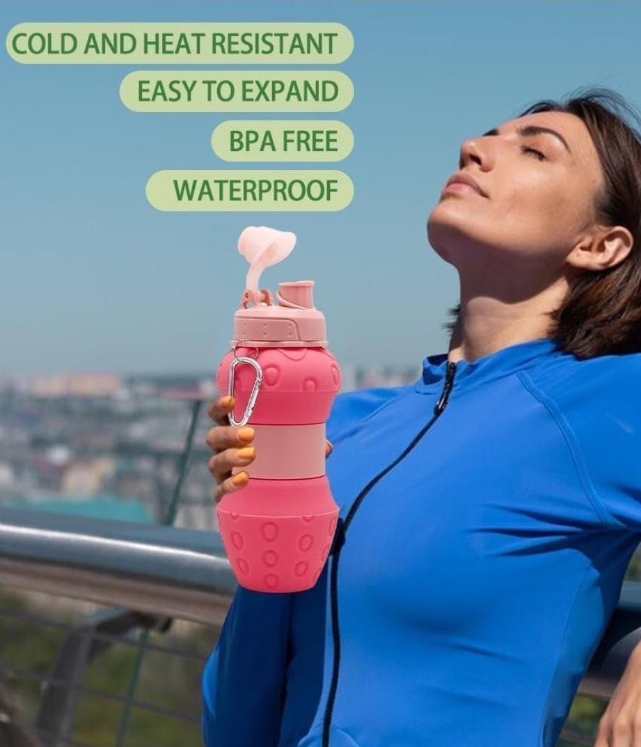 Collapsible Silicone Water Bottle