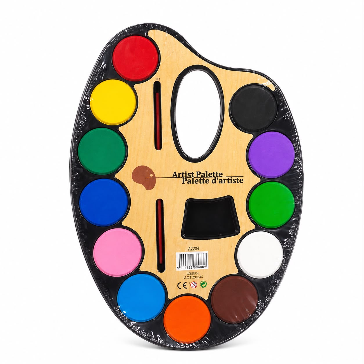 A Wooden Children's Artist Paint Palette