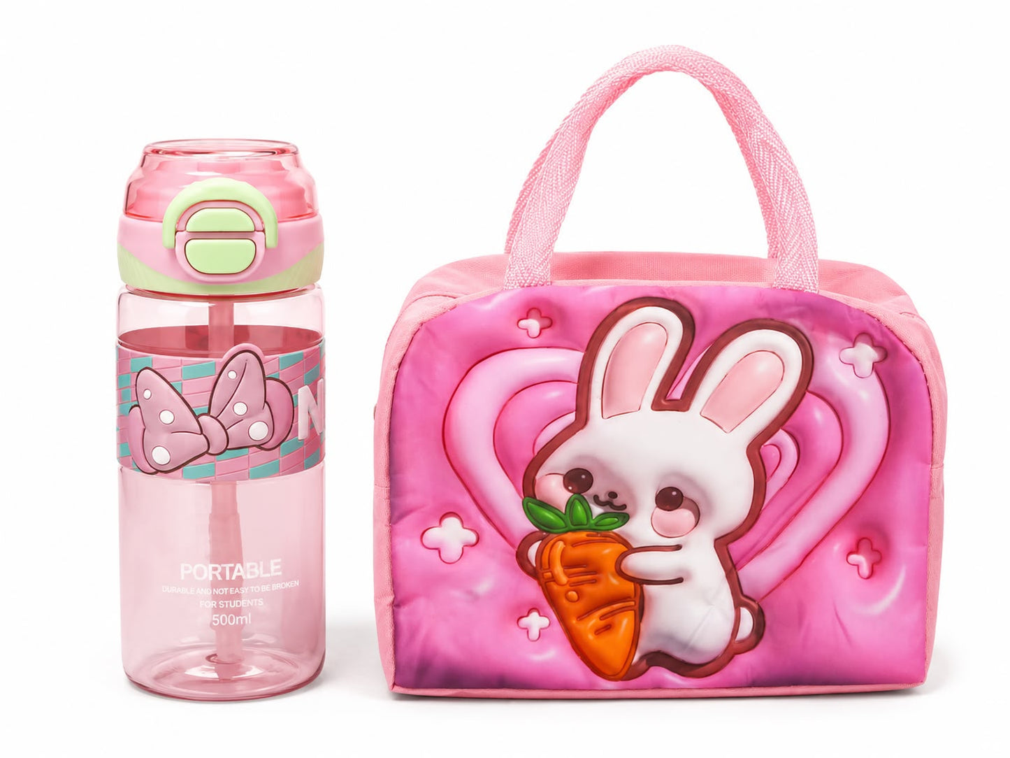 Lunch Box + Water Bottle Set
