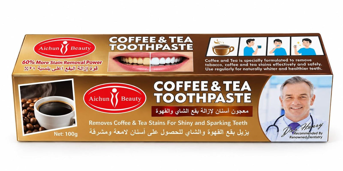 Aichun Beauty Coffee & Tea Toothpaste – 100g