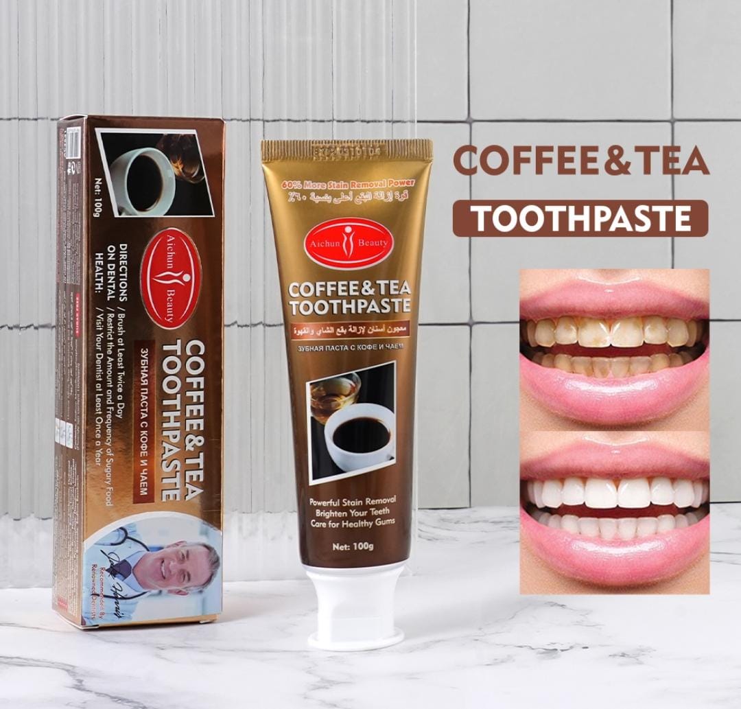 Aichun Beauty Coffee & Tea Toothpaste – 100g