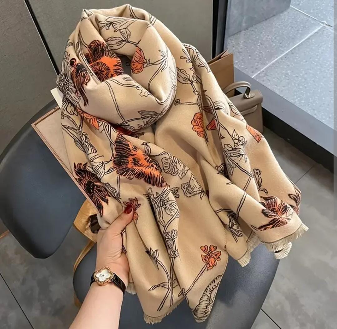Women's Floral Printed Scarf