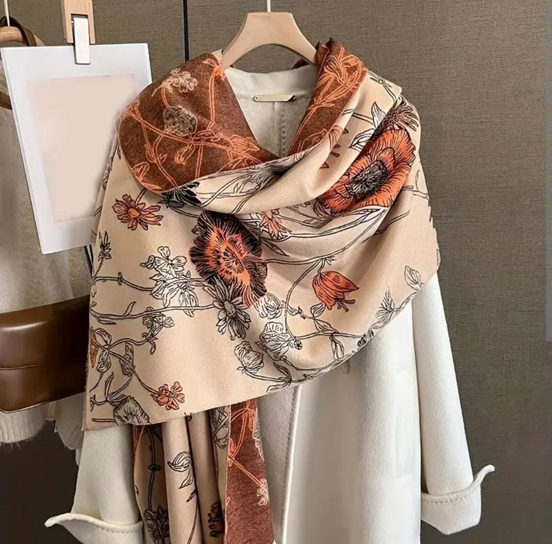 Women's Floral Printed Scarf
