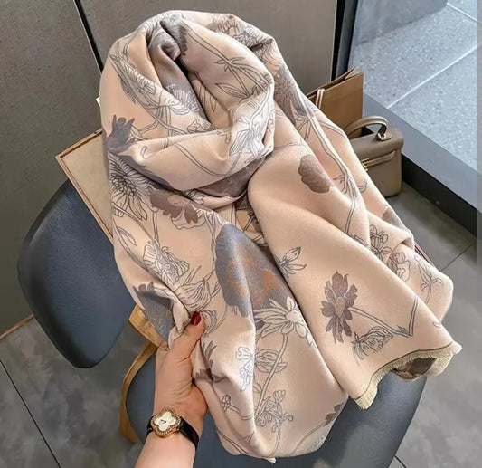 Women's Floral Printed Scarf