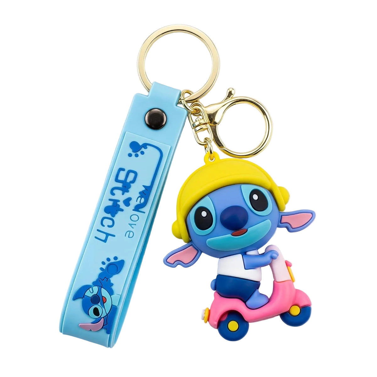 Stitch-themed character keychain