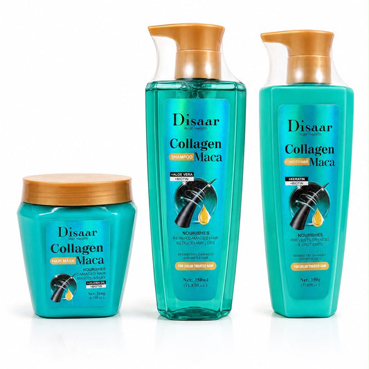 Disaar Collagen Maca 3-piece hair-care set