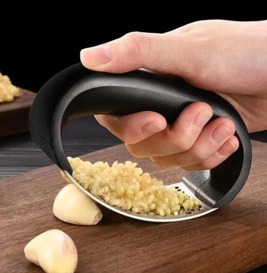 Stainless Steel Garlic Press Manual Hand-Held Crusher